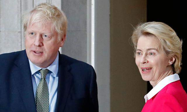 Werden über die Zukunft der Post-Brexit-Gespräche beraten: Boris Johnson und Ursula von der Leyen. (Archivbild)