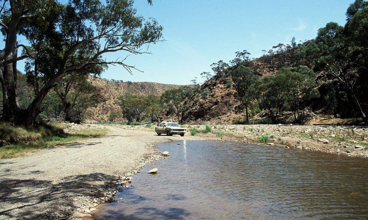 Im uralten Rumpfgebirge der Flinders Ranges, South Australia.