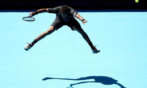 Immer für eine Showeinlage gut: Gaël Monfils, hochtalentierter Franzose und Achtelfinalist der Australian Open.