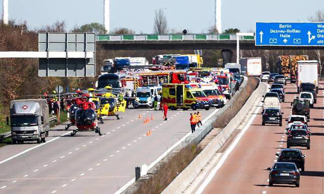 Auf der A9 bei Leipzig kam es zu einem Unfall. 