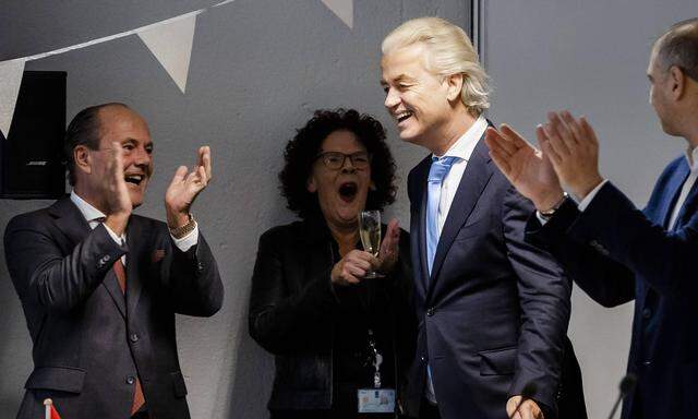Geert Wilders ließ sich am Donnerstag von seiner Partei feiern.