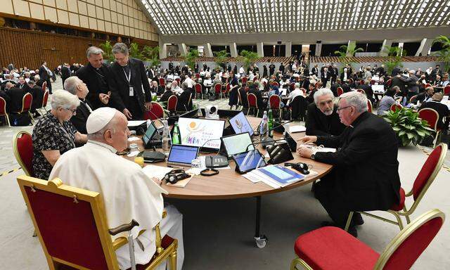 Papst Franziskus nimmt an sehr vielen Sitzungen der Synode teil, sofern die anderen laufenden (Regierungs)Geschäfte das zulassen. Das Ende des Groß-Events ist mit 29. Oktober terminisiert.