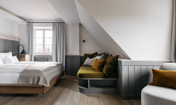 Zimmer im „Refugium“ in Lunz am See.