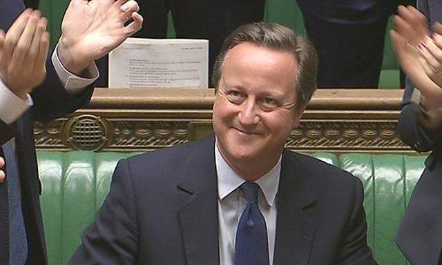 David Cameron nahm im Parlament seinen Abgang als Prime Minister ziemlich locker