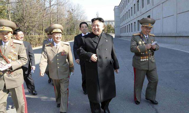 North Korean leader Kim Jong Un visits the Kim Il Sung University of Politics
