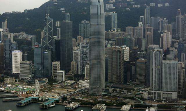 A general view of the financial Central district in Hong Kong