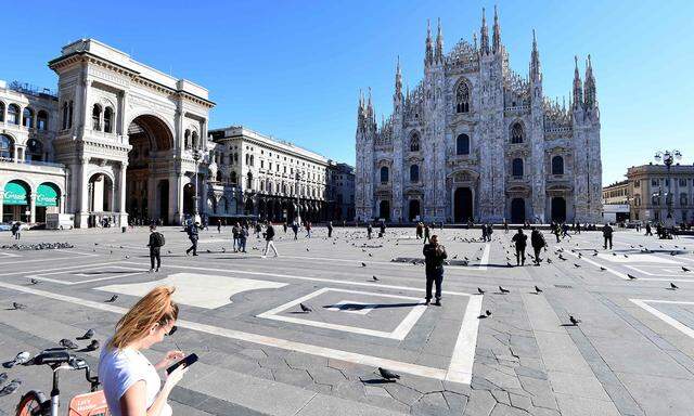 Italien stellt in der kommenden Woche Hilfen für die vom Coronavirus betroffene Wirtschaft bereit (Im Bild: Mailand).