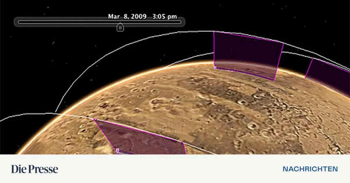 Google Earth Update bringt LiveBilder vom Mars