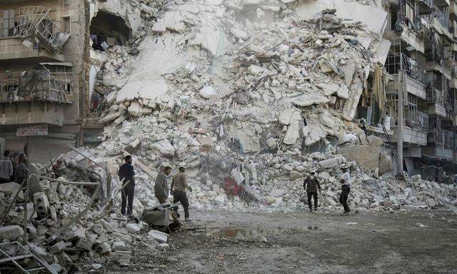 Trümmerlandschaft in Aleppo