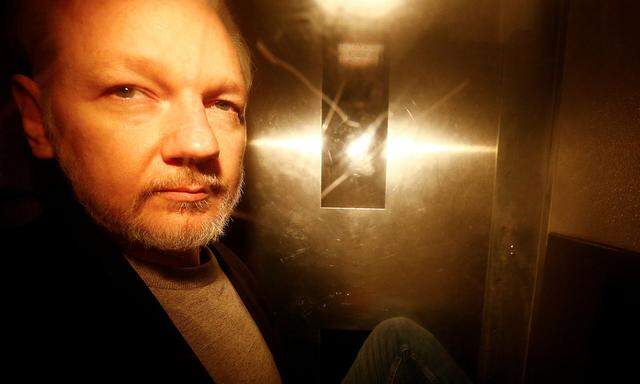 Julian Assange am 1. Mai 2019 in London.