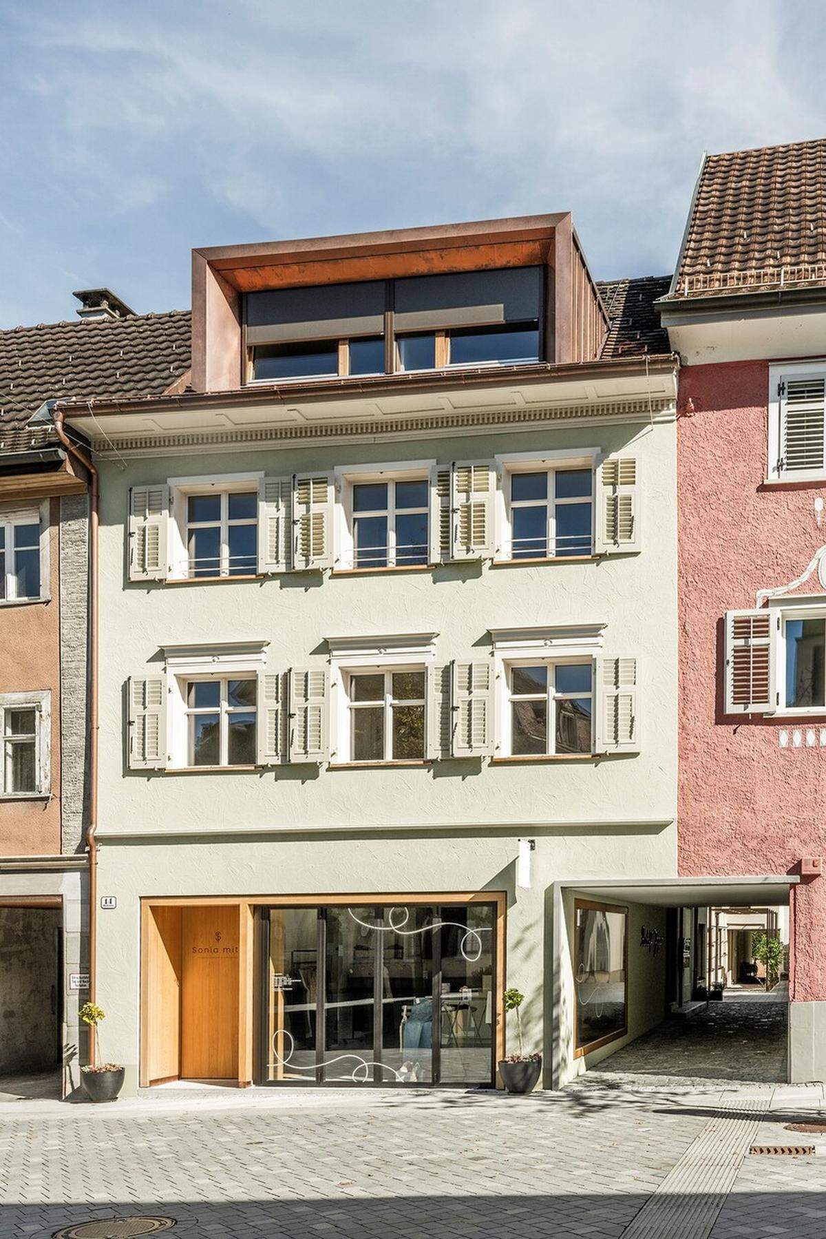 „Wiederbelebung der Altstadt“: Haus mit der Adresse Marktstraße 14 in Hohenems.