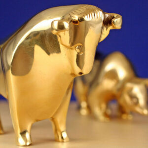 Bulle und Baer - bull and a bear