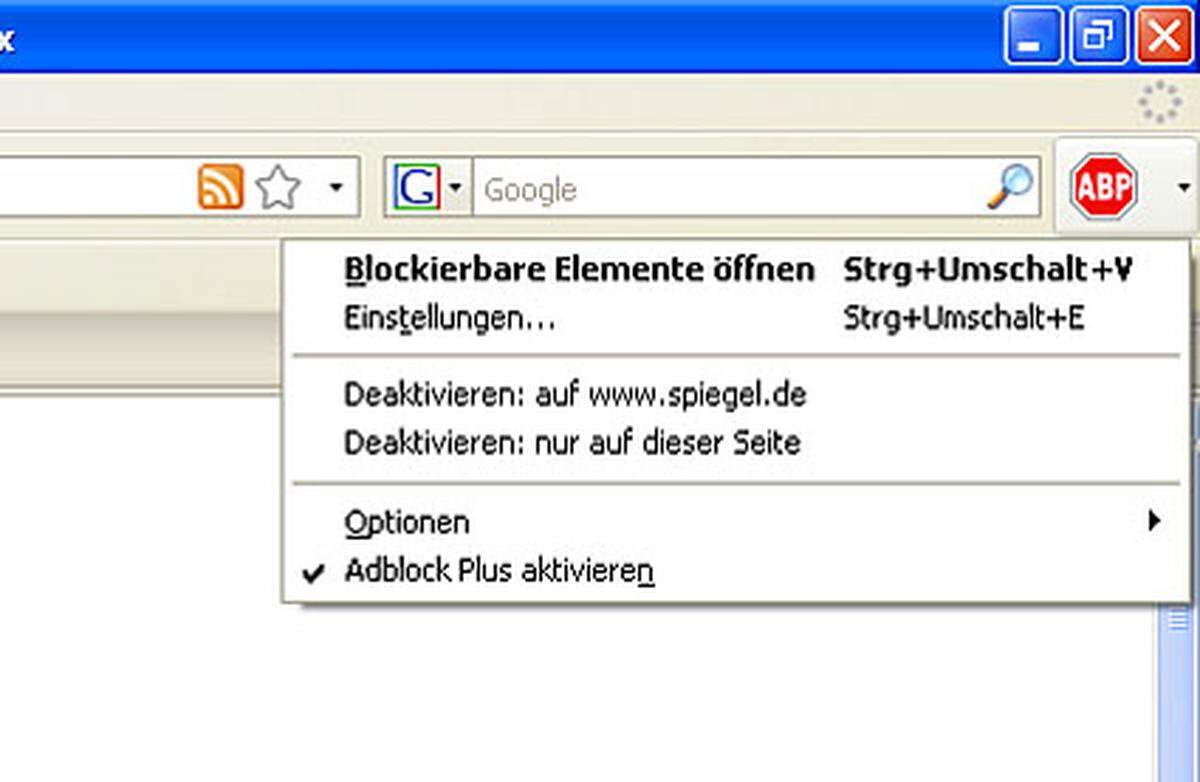 Klar: Werbung im Internet kann nervtötent sein. Besonders, wenn sie blinkt und sich über den Text legt. AdBlock blockiert Online-Werbung. Nach der Installation erscheint neben der Adressleiste ein kleiner Button über den das Addon ein- und ausgeschalten werden kann. Damit der Blocker auf allen Webseiten einwandfrei funktioniert, müssen entsprechende Filter hinzugefügt werden.