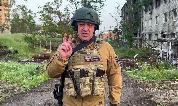 Screenshot eines von Prigoschin selbst veröffentlichten Video vom 25. Mai aus der Ukraine.