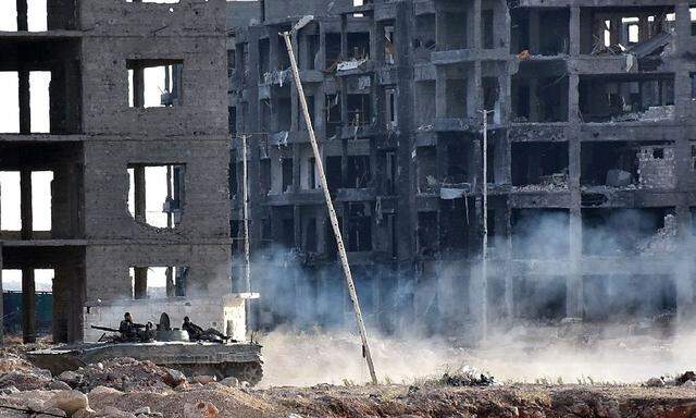 Zerstörte Gebäude in Aleppo.