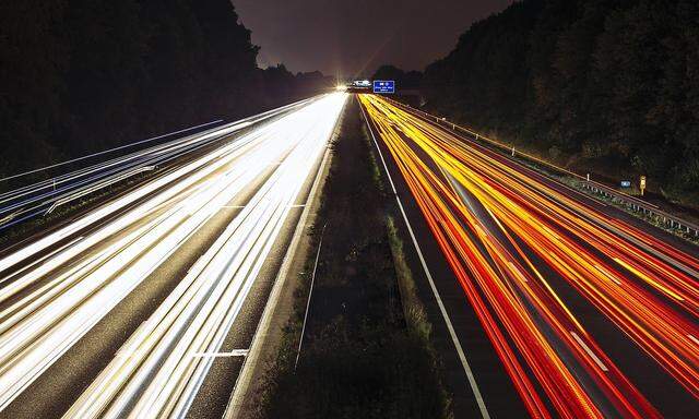 Autobahnabschnitt der A4 bei Koeln Lindenthal aufgenommen von der Gleueler Strasze Koeln 01 09 2016 F