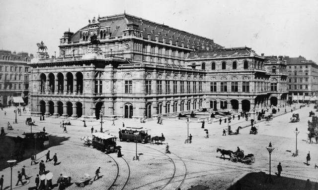 Blick zurück: Die Wiener Staatsoper um 1880