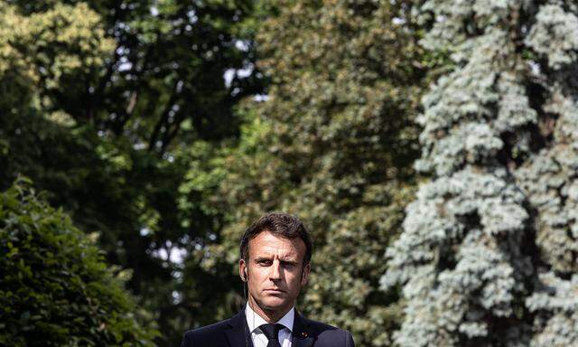 Ukraine-Konflikt, Scholz, Macron und Draghi treffen Selenskyj in Kiew  French President Emmanuel Macron, German Chancel