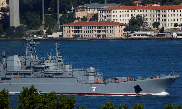 The Russian Navy large landing ship