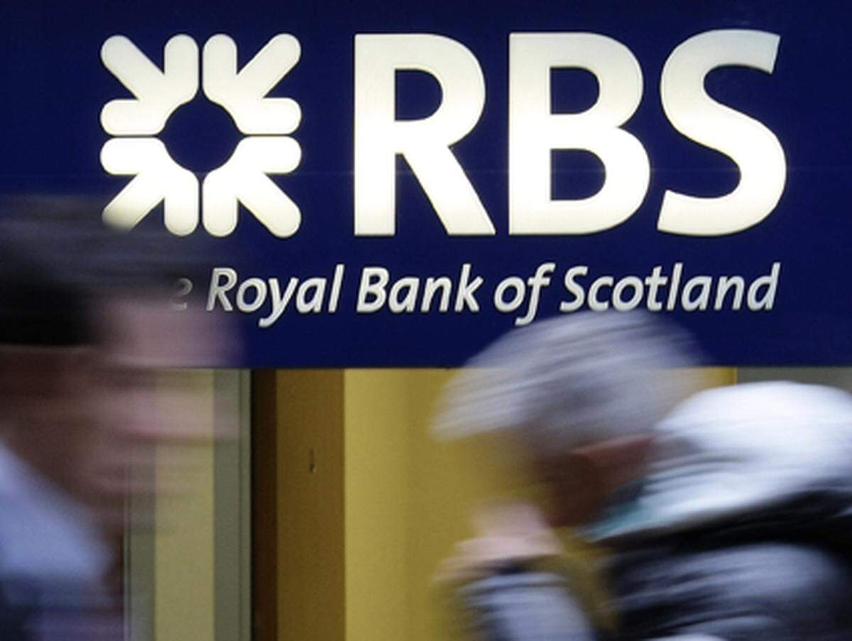Das Ranking des Consultingunternehmens "Boston Consulting Group" eröffnet die Royal Bank of Scotland mit einer Marktkapitalisierung Ende 2009 von 26,2 Milliarden Dollar.