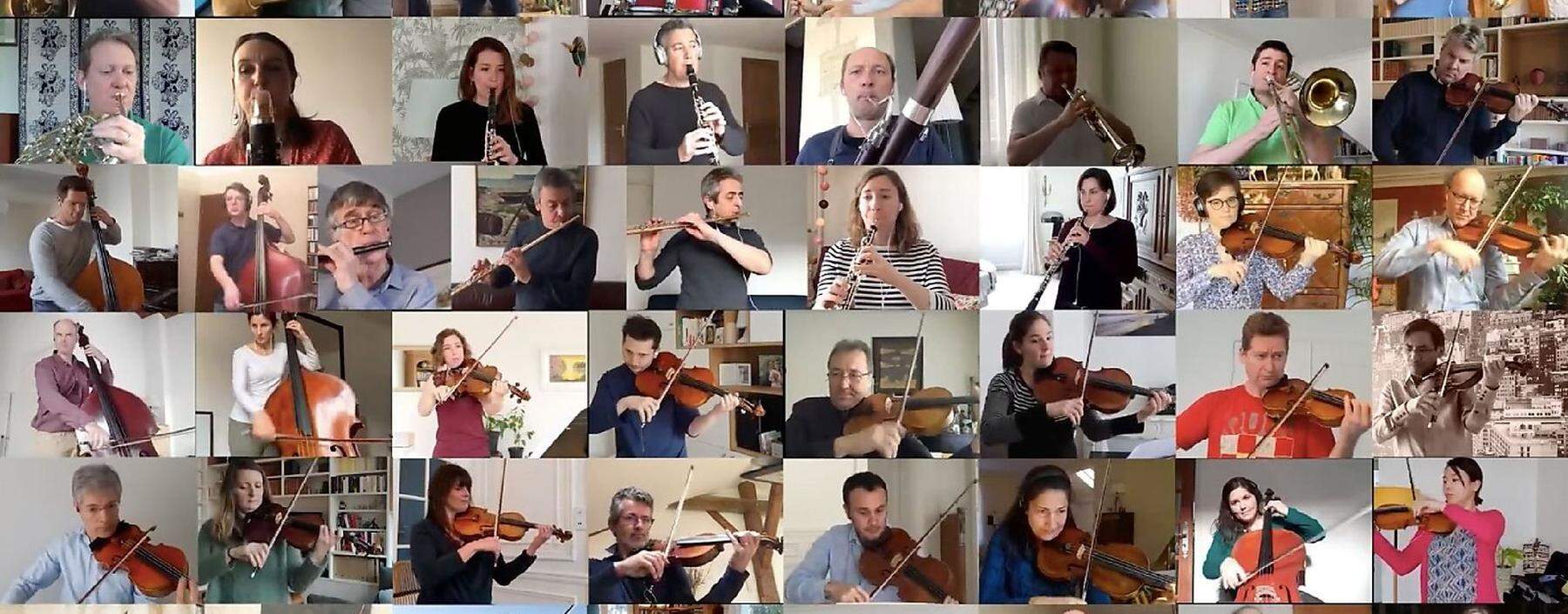 Selbst das französische Nationalorchester kann über Videokonferenz-Anbieter wie Zoom ein wenig weiterarbeiten. 