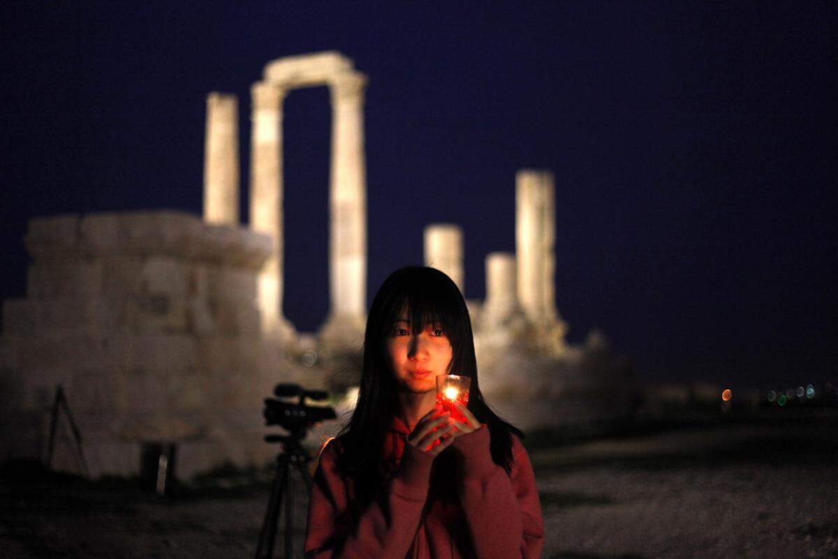 Die 20-jährige japanische Studentin Yukako Suzuki beteiligt sich an der Veranstaltung in Amman.