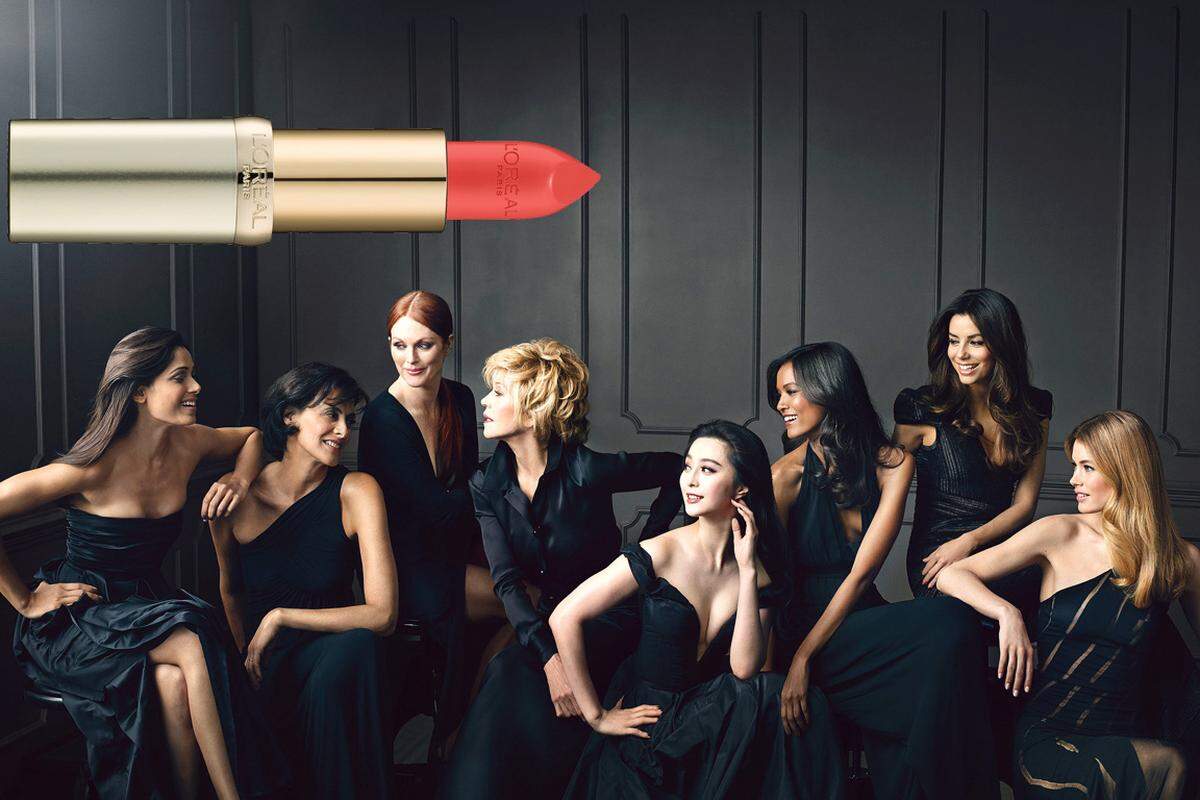Seit dreißig Jahren gibt es die „Color Riche“-Lippenstifte von L’Oréal Paris. Das erste Testimonial war Andie MacDowell, zur Feier des Geburtstags wurde eine beeindruckende Superstarparade zusammengestellt. Die 24 Nuancen kosten je 16 Euro.