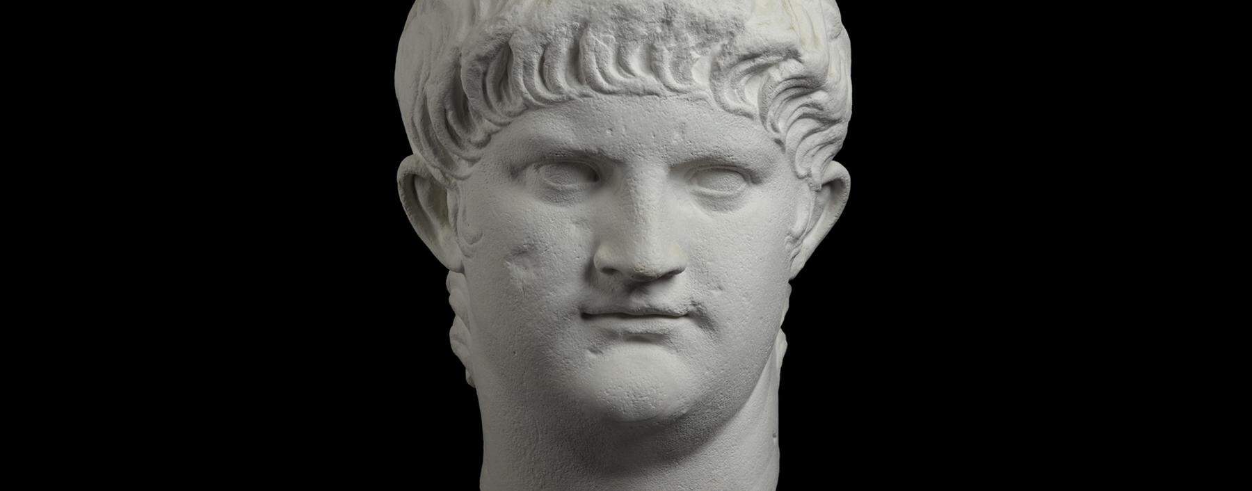 Nero Claudius Caesar Augustus Germanicus (37–68), in einer Büste aus seinen letzten Jahren.