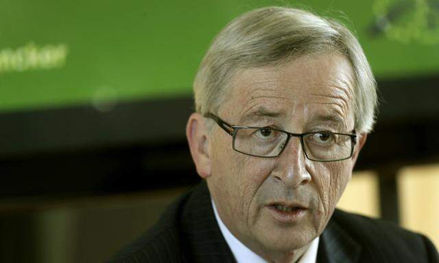 Former Luxembourg´s Prime Minister and European Commission President candidate Juncker speaks during a panel discussion on European affairs in Riga
