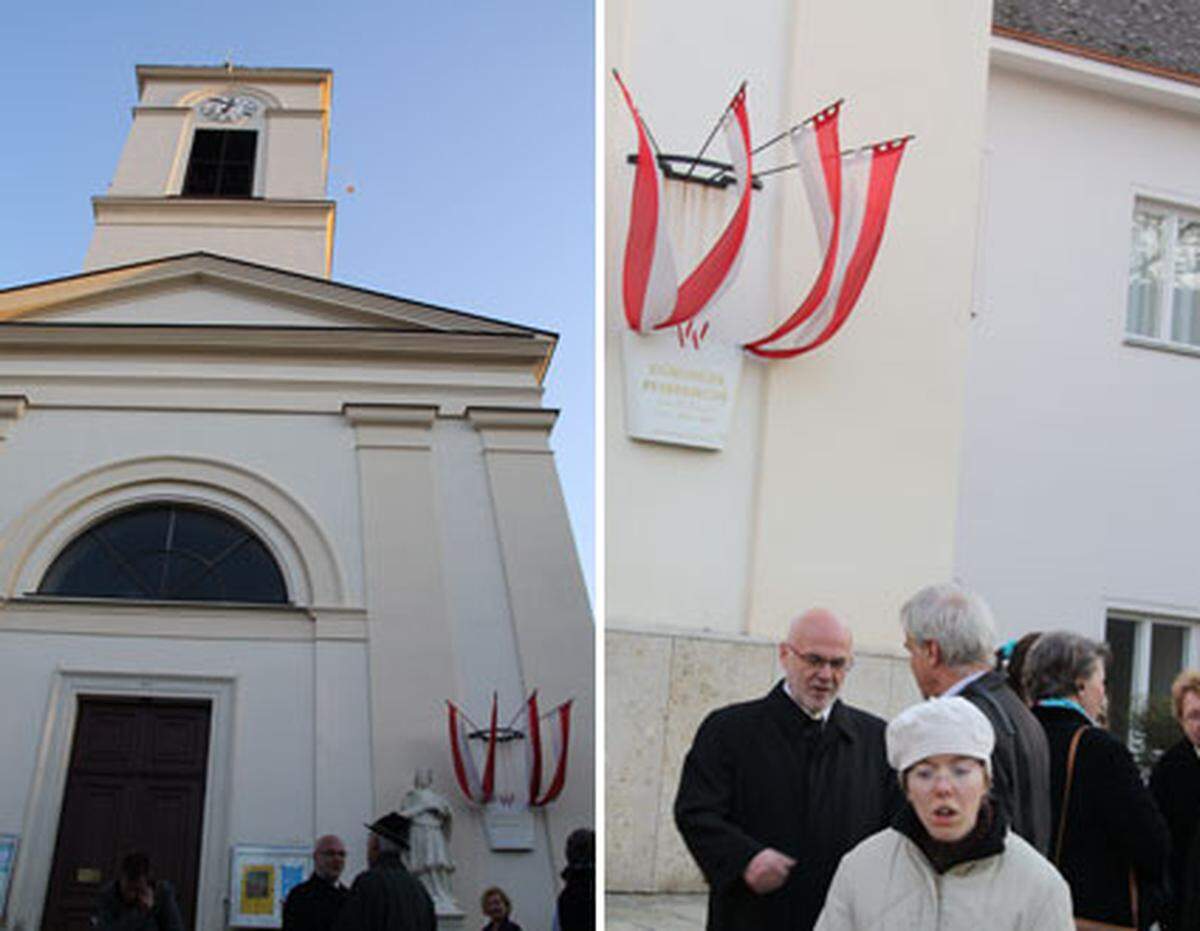 Rudolf Gehring und sein Auftakt zum Hofburg-Wahlkampf in der Pfarre Döbling. Im neunzehnten Wiener Gemeindebezirk, dort wo sich Kirche an Kirche reiht, beginnt er sein Streben nach Höherem.