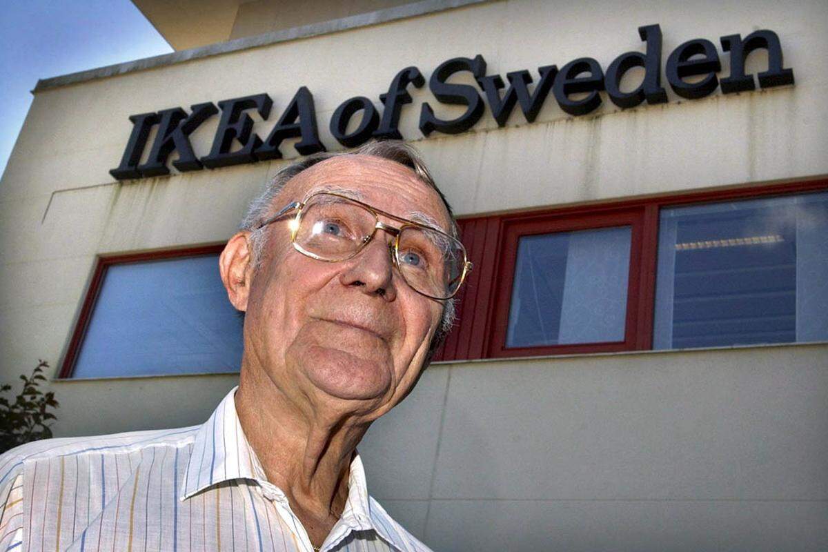 Ingvar Kamprad (Platz 37) hat als IKEA-Gründer ein Riesenvermögen gemacht. Noch hat er dort im Hintergrund die Fäden in der Hand. Er zählt auch zu den reichsten fünf Menschen der Welt. Seit Jahresanfang hat er um 6,2 Milliarden Dollar zugelegt.