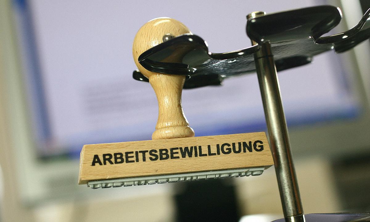 Stempel Arbeitsbewilligung