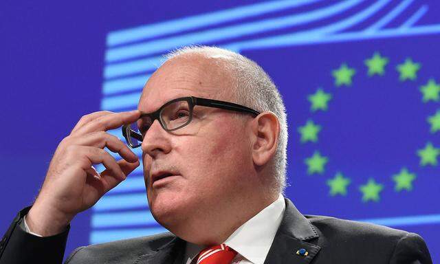 Kommissionsvize Frans Timmermans will nicht wegsehen, wenn in Polen die Prinzipien des Rechtsstaatlichkeit verletzt werden. 
