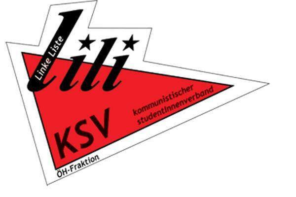 Der Kommunistische StudentInnenverband Linke Liste (KSV-LiLi) will der „Sand im Getriebe des kapitalistischen Normalbetriebs sein“. Als solcher wollen sie gegen den finanziellen Druck vorgehen, der auf Studenten lastet. Sie treten gegen Verschulung und gegen Sicherheitspersonal an den Unis ein. Spitzenkandidaten gibt es keinen, man arbeitet als Team. Im Wahlkampf, für den 4500 Euro zur Verfügung stehen, wird es auch darum gehen, sich vom ebenso kommunistischen KSV abzugrenzen.