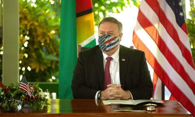 Der US-Außenminister in Guayana in Südamerika.
