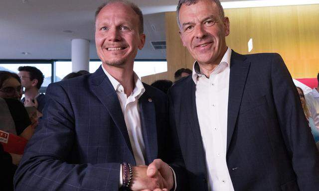 Johannes Anzengruber (links) und Georg Willi bestreiten in zwei Wochen die Stichwahl um den Bürgermeisterposten.