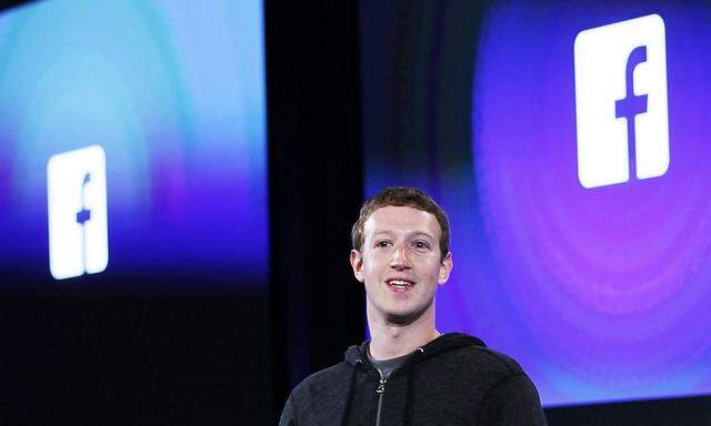 Mark Zuckerberg, Facebook's co-founder and chief executive speaks during a Facebook press event in Menlo Park in this file photo