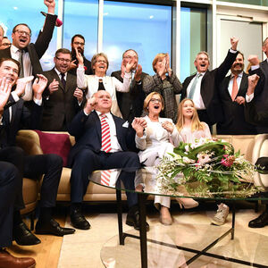 Der Jubel bei der ÖVP war groß. Bundes- und Landespartei feierten gemeinsam.