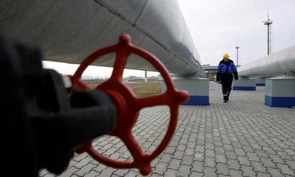 Archivbild der Pipeline nahe der Stadt Sudscha in der russischen Region Kursk.