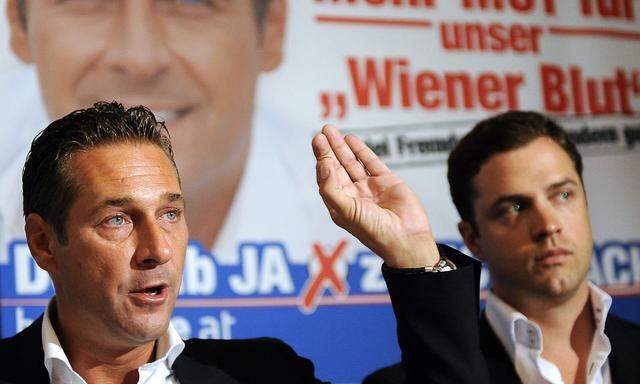 WIEN-WAHL: FPOe PRAeSENTIERTE LANDESLISTE / STRACHE, GUDENUS