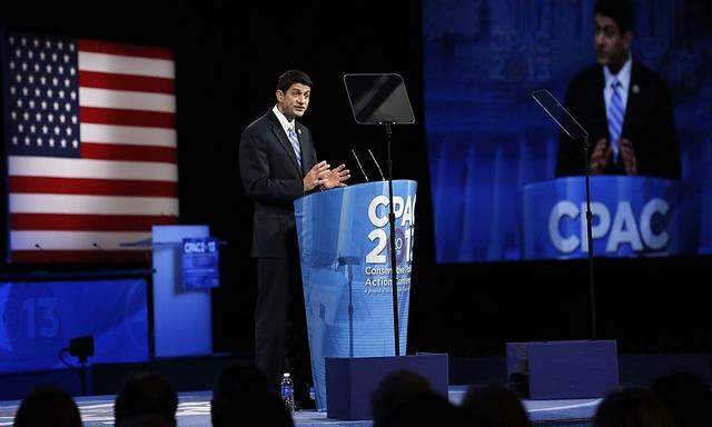 Paul Ryan speaks at the Conservative Political Action Conference (CPAC) in Maryland