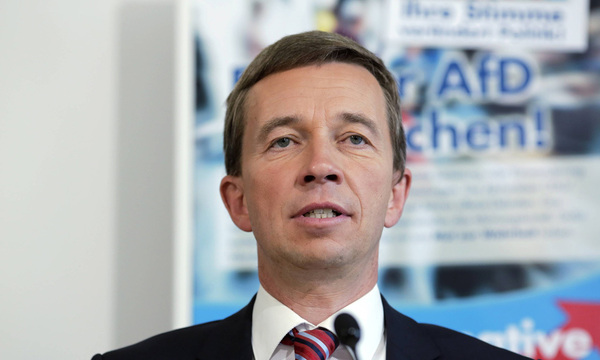 Berlin den 15 09 2014 Pressekonferenz der Partei Alternative fuer Deutschland AfD nach der Landta