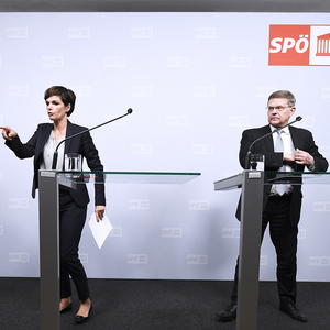 SPÖ-Chefin Pamela Rendi-Wagner will keinen Maulkorb nach internen Sitzungen verhängen, Bundesgeschäftsführer Christian Deutsch ärgerte sich über Indiskretionen.
