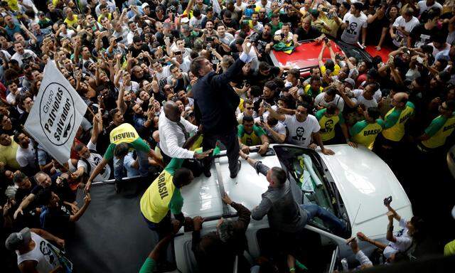Kein Mann des Kompromisses: Jair Bolsonaro während des Wahlkampfes im Vorjahr.
