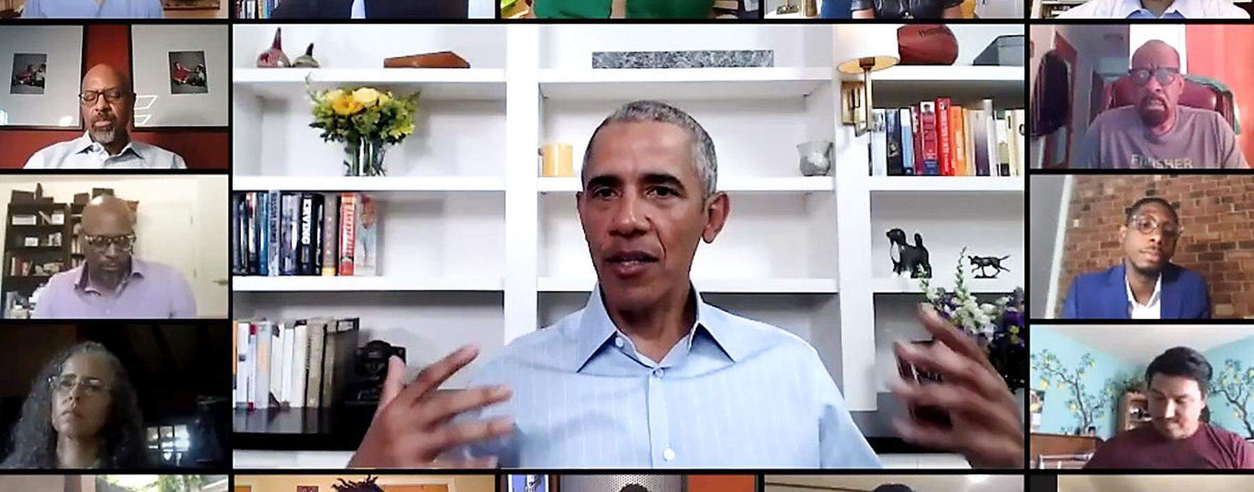 Barack Obama diskutiert im Rahmen seiner Initiative „My Brother's Keeper“ über die Folgen des Falls George Floyd. 