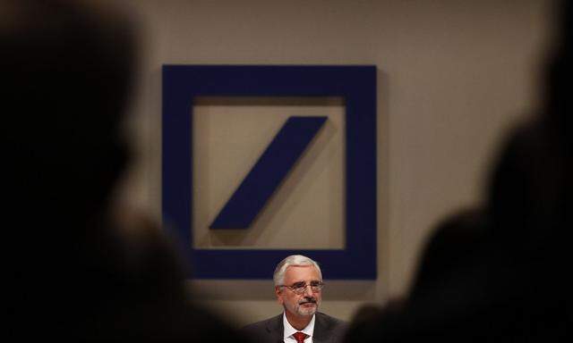 Deutsche Bank supervisory board chairman Achleitner addresses the bank's annual general meeting in Frankfurt