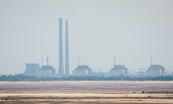 Das Atomkraftwerk Saporischja direkt an der Frontlinie im Süden der Ukraine.