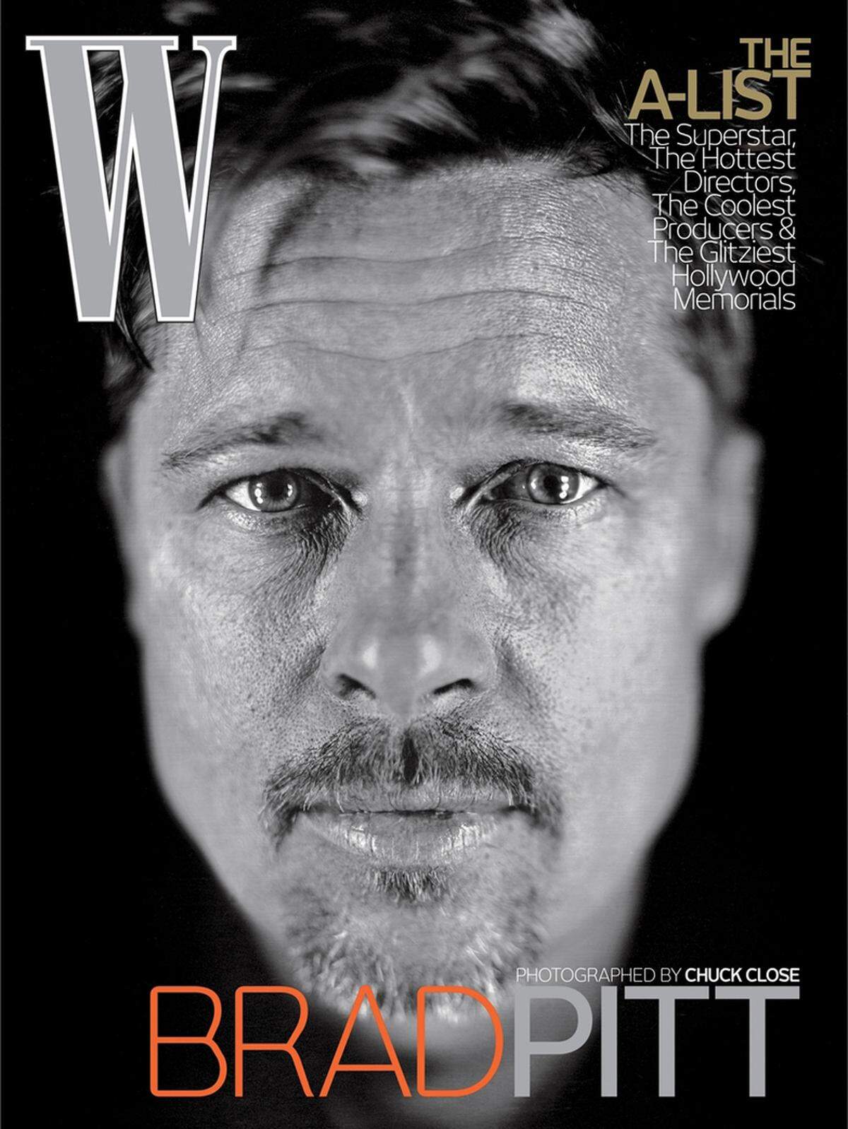 Zu seinen Falten und Poren stand auch Brad Pitt  am Cover des W-Magazins.