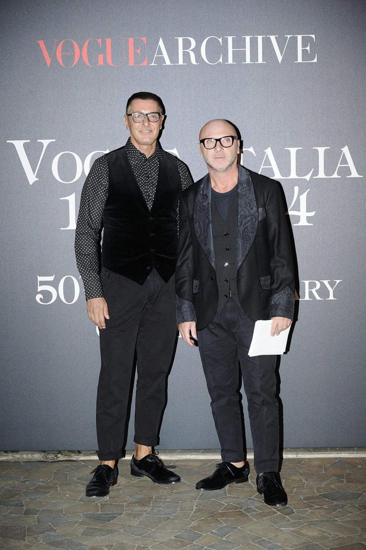 Stefano Gabbana und Domenico Dolce von Dolce &amp; Gabbana.