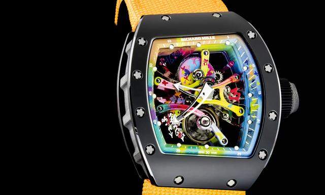 Jedes der dreißig Richard-Mille-„RM 68-01 Tourbillon Cyril Kongo“ ist ein Unikat.